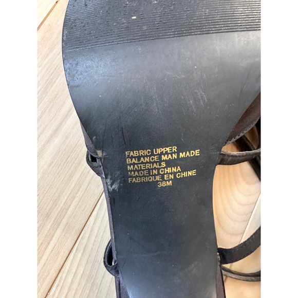 Vintage Transit Satin Mary Jane Heels Size 38 – Rounded Square Toe - Picture 7 of 9